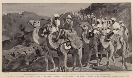 Die Wiedereröffnung der Handelsroute zwischen Suakin und Berber, der erste Europäer, der die Wüste seit 1883 durchquerte